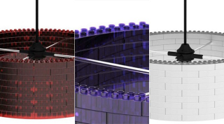 Illustration for article titled Lucite Lamps Made of Bricks and Springs Are Big Design in a Little Box